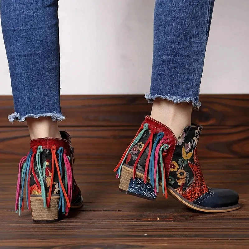 Tabby's Genuine Leather Ankle Boots
