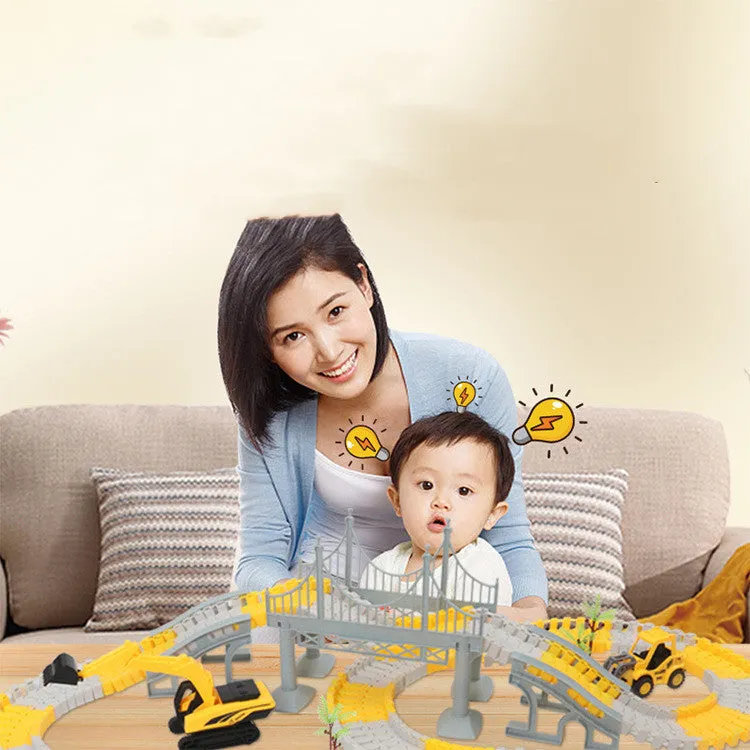 Tongli Engineering Vehicle Rail Car Children's Toys | Brodtica.com