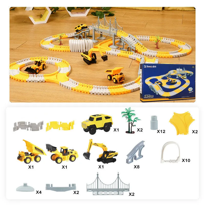 Tongli Engineering Vehicle Rail Car Children's Toys | Brodtica.com