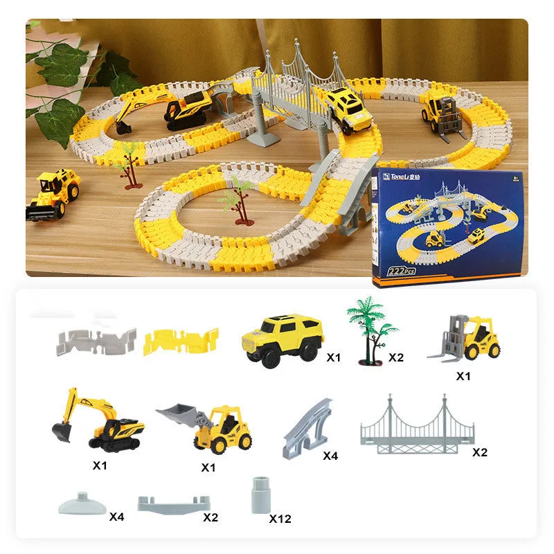 Tongli Engineering Vehicle Rail Car Children's Toys | Brodtica.com
