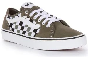 Vans Filmore Decon In Olive Checkerboard For Men