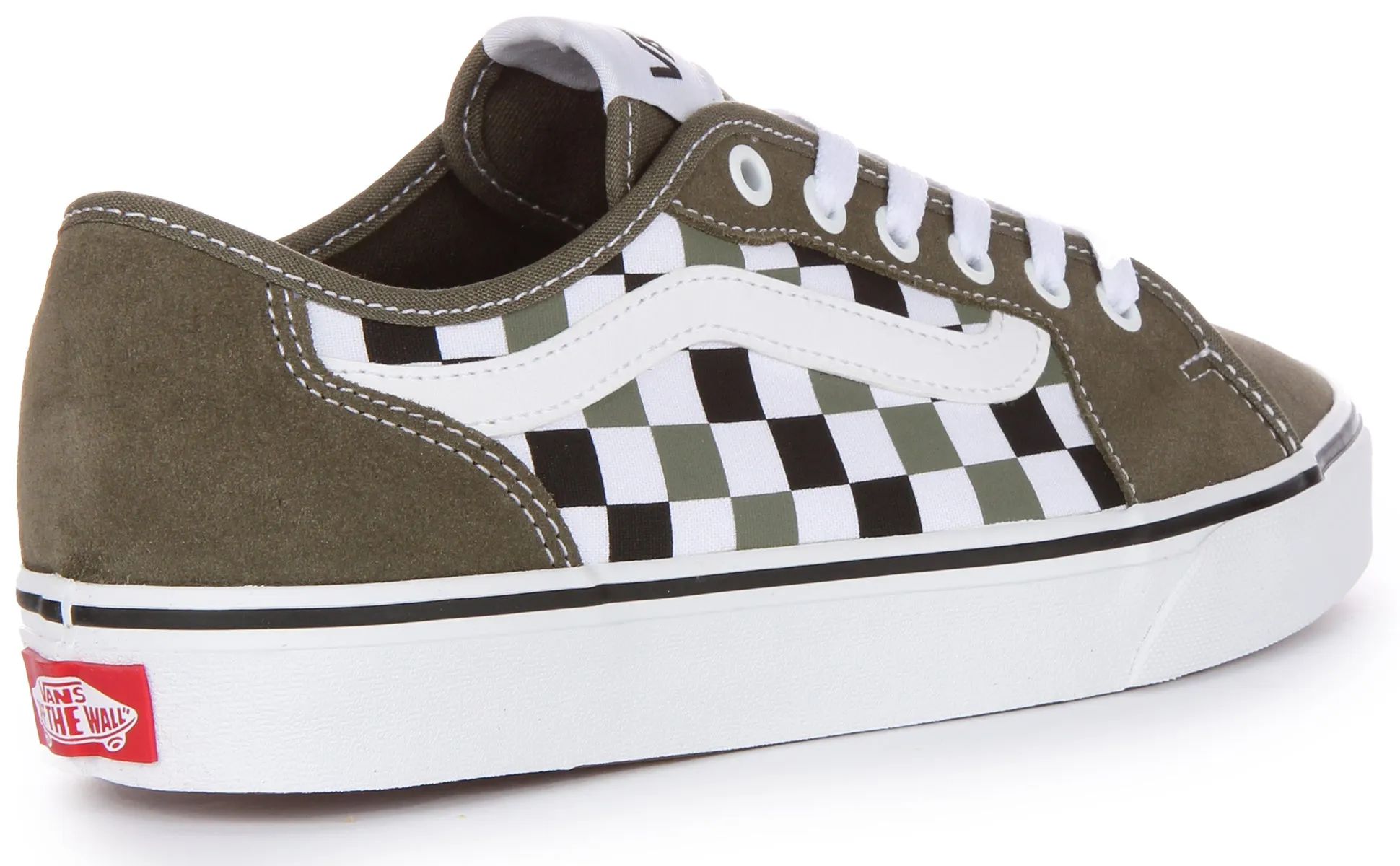 Vans Filmore Decon In Olive Checkerboard For Men