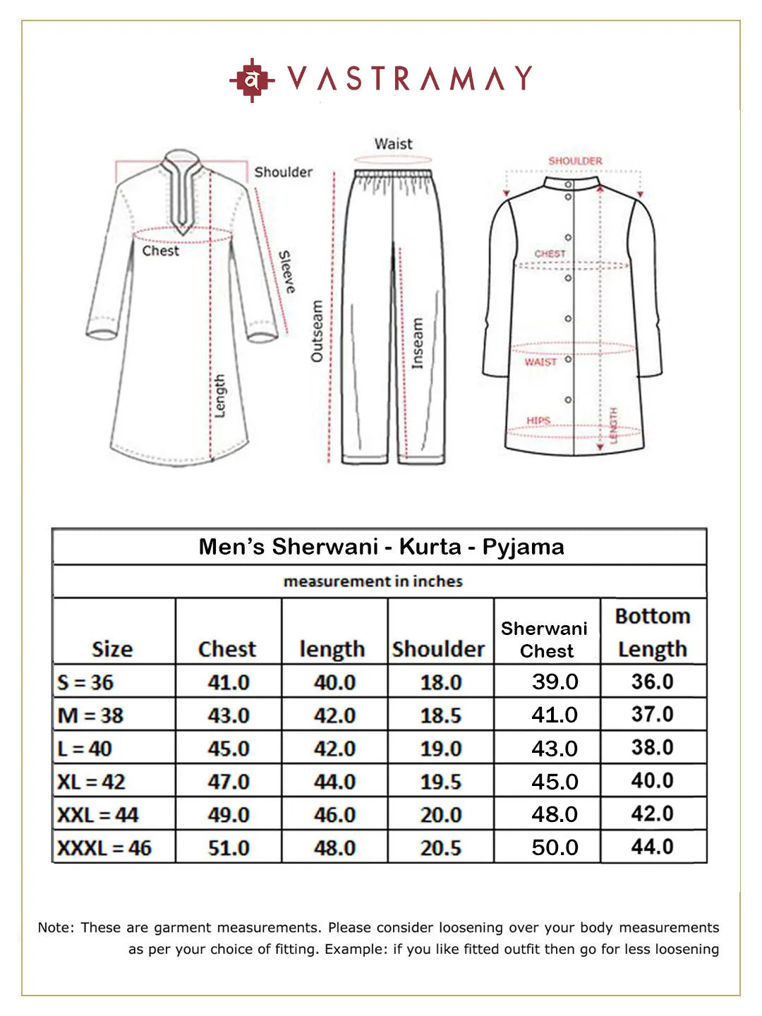 Vastramay Grey Jacquard Sherwani Set