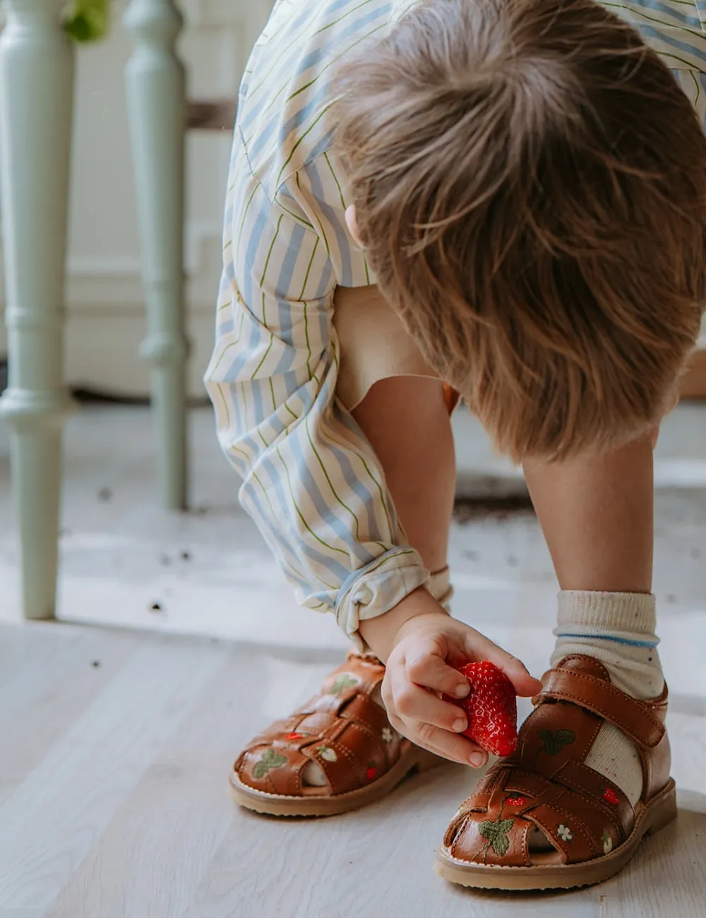 Wild Strawberries Classic sandal - Cognac