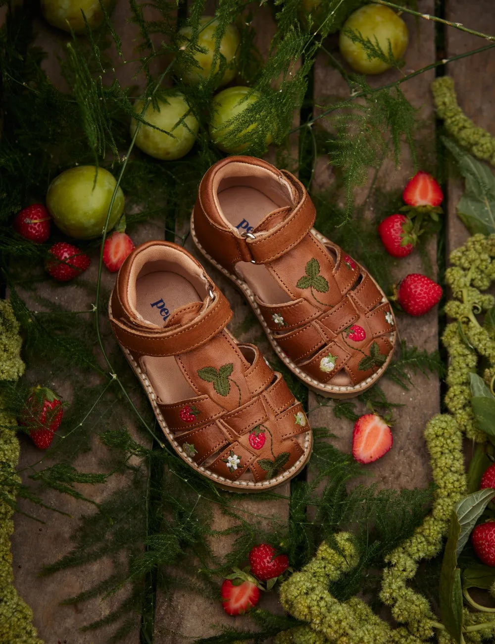 Wild Strawberries Classic sandal - Cognac
