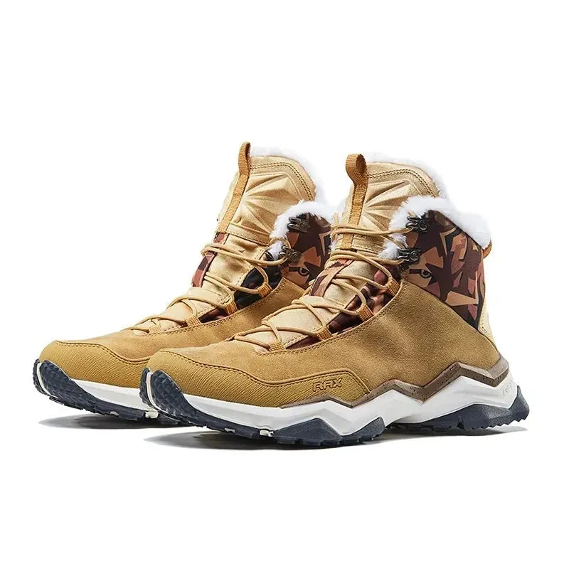 Winter Snow Boots Men Women Fleece Warm Hiking Boots Outdoor Sports Sneakers Mountain Shoes Trekking Snowproof Walking Boots