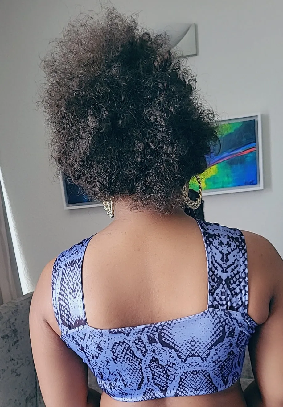 Women Close Fitting Sexy Vest Printed  Pattern Halter Neck Sleeveless Crop TOPS