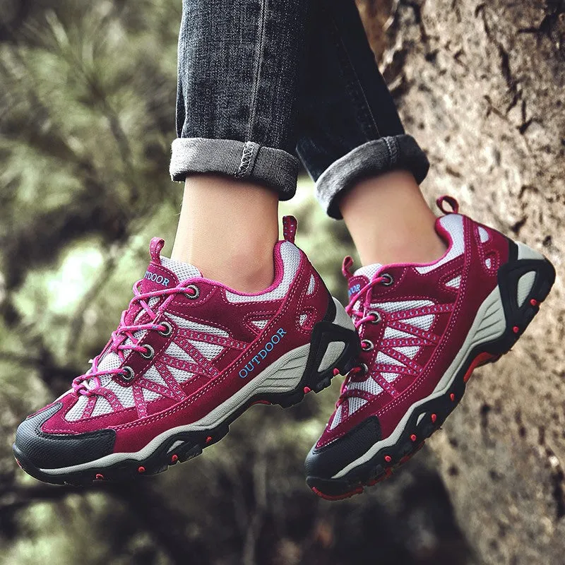 Women's athletic non-slip stable safe outdoor hiking sneaker
