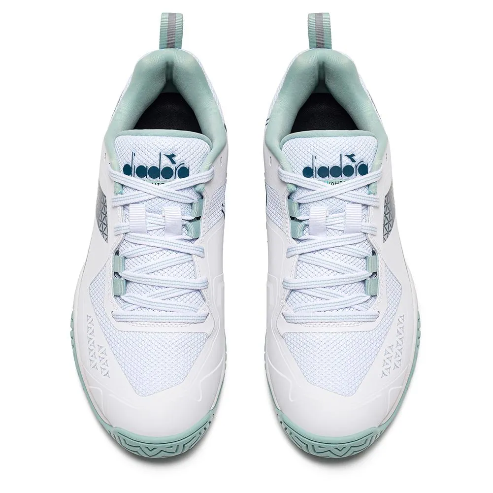 Women's Blushield Torneo 2 AG Tennis Shoes White and Legion Blue