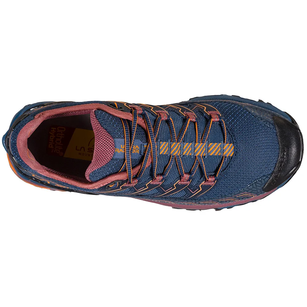 Women's La Sportiva Ultra Raptor II Color: Denim/ Rouge