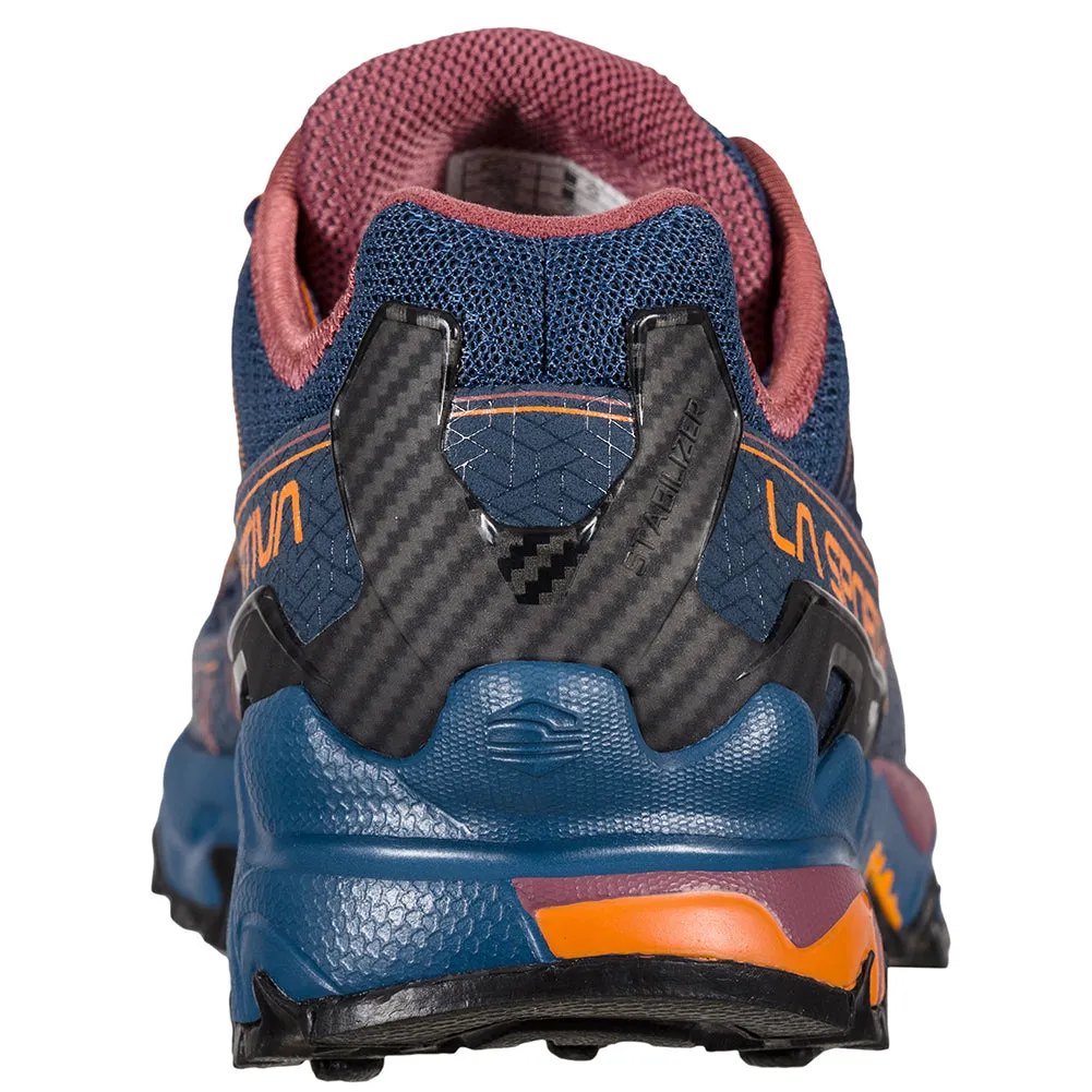 Women's La Sportiva Ultra Raptor II Color: Denim/ Rouge