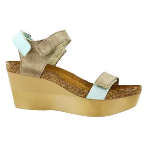 Women's Naot Miracle Khaki Beige/Celadon/Sea Pear Leather