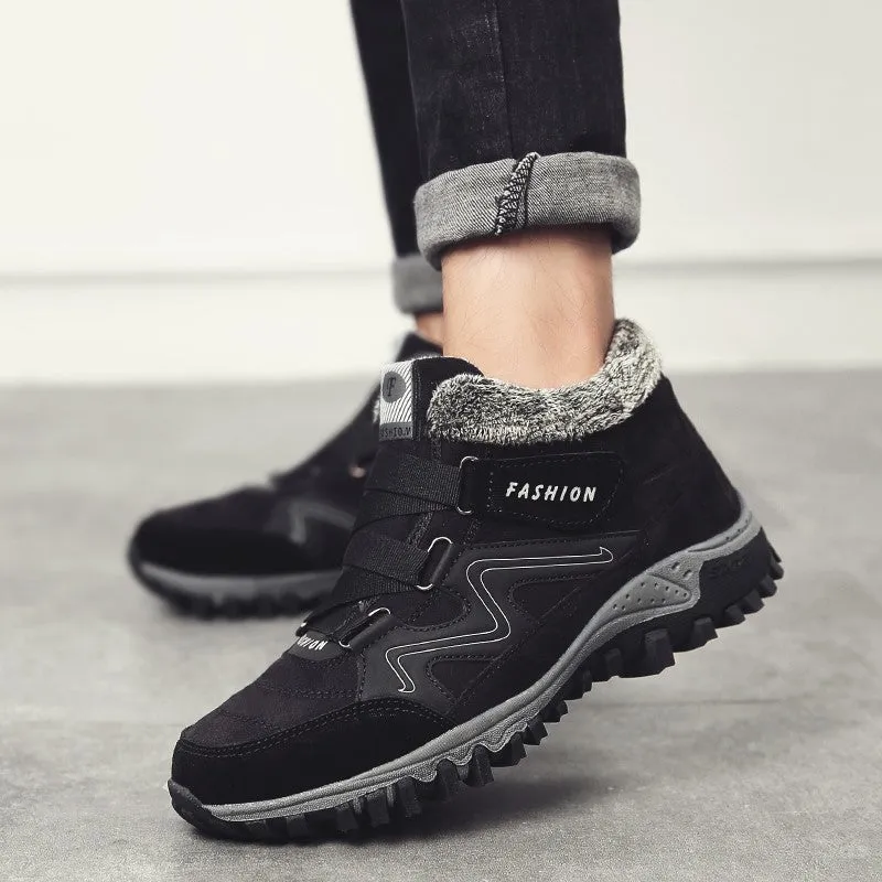 Women's winter thermal villi leather platform fashion high top boots 2022
