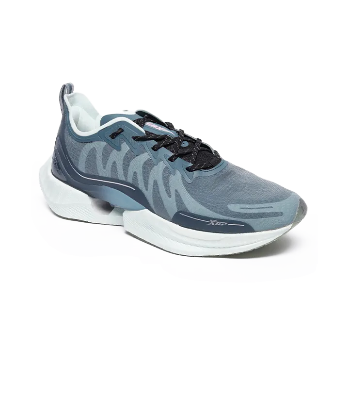 XTEP Lightweight Offroad Runing Shoes for Men- Lace up Style- Ultra Soft Rebounding Formulation Outsole- Nylon Mesh Textile Upper- Rebounding CPU TPU Insole