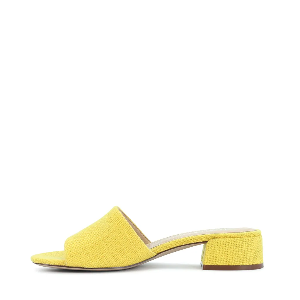 ZAYNE HEELED SLIDE SANDALS