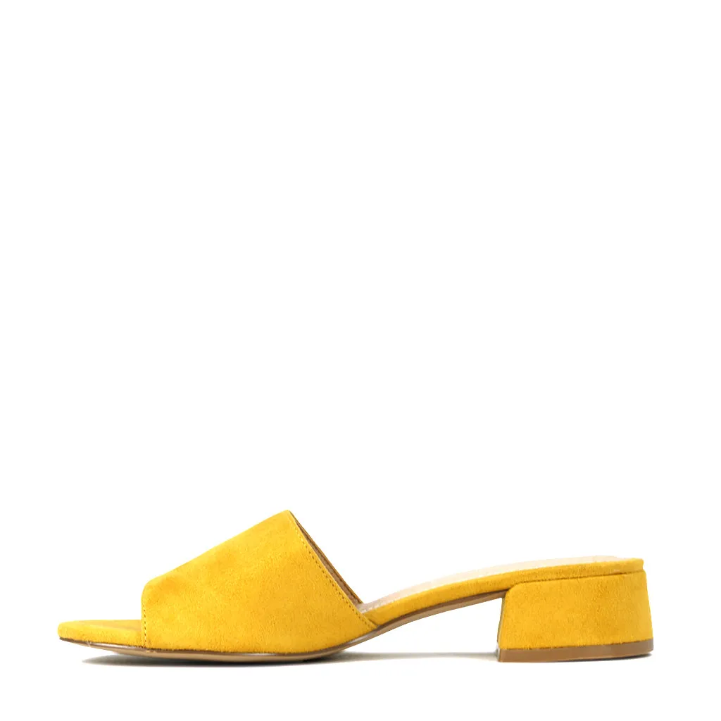 ZAYNE HEELED SLIDE SANDALS