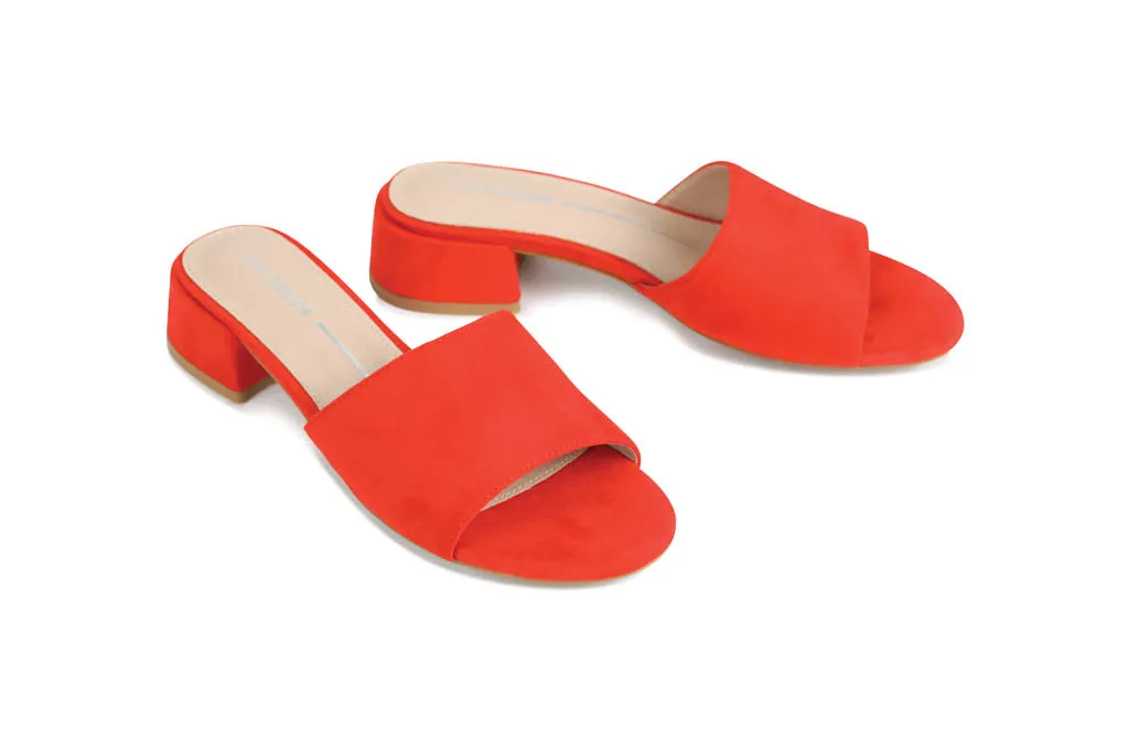 ZAYNE HEELED SLIDE SANDALS