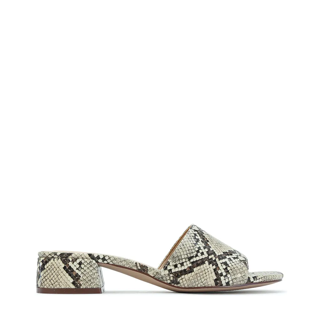 ZAYNE HEELED SLIDE SANDALS