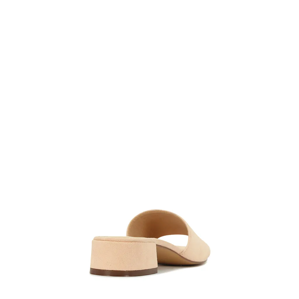 ZAYNE HEELED SLIDE SANDALS