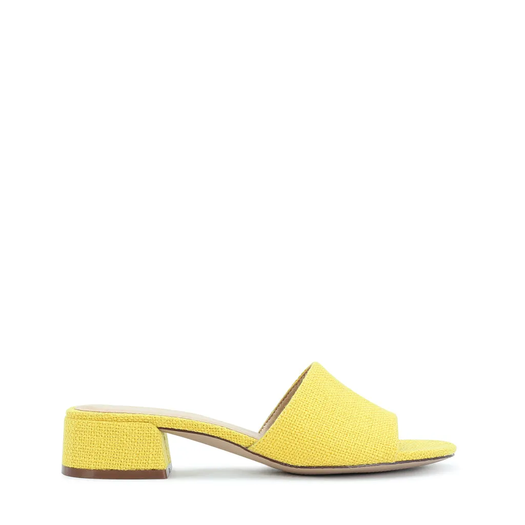 ZAYNE HEELED SLIDE SANDALS