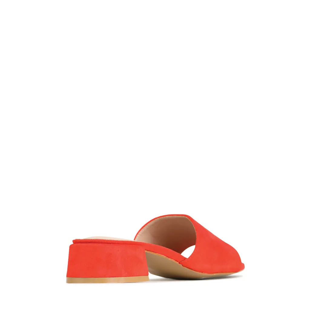 ZAYNE HEELED SLIDE SANDALS