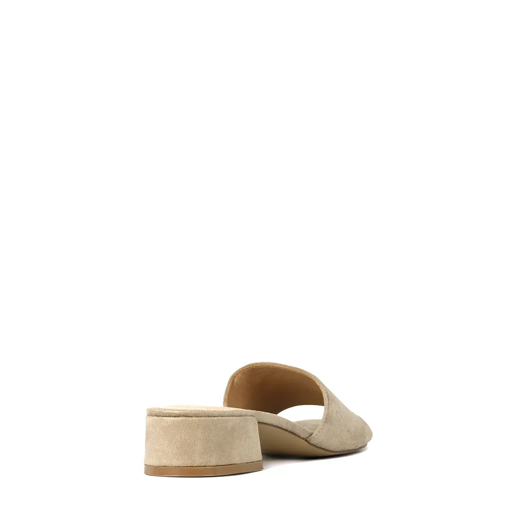 ZAYNE HEELED SLIDE SANDALS